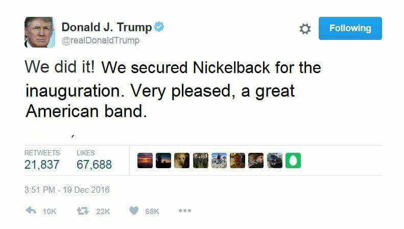 nickelback trump