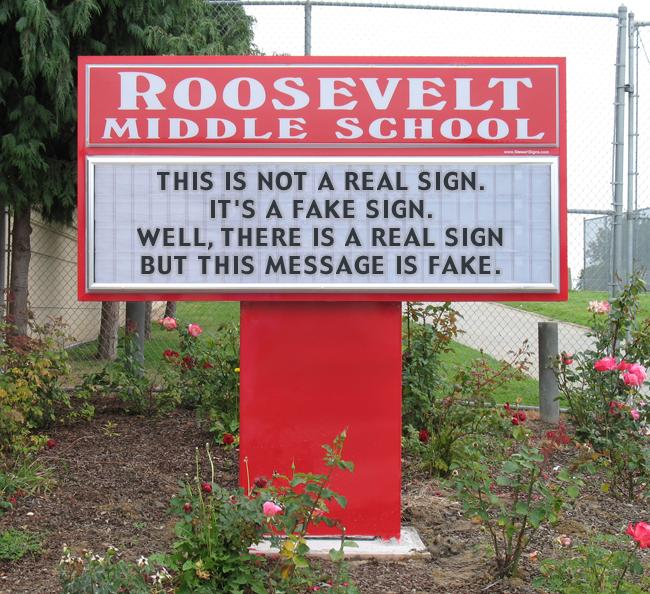 fake sign