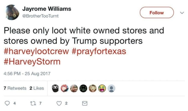 Please only loot white owned stores