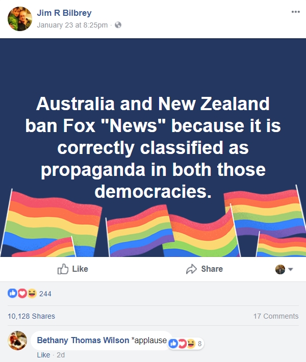 Fox News banned in Australia and New Zealand