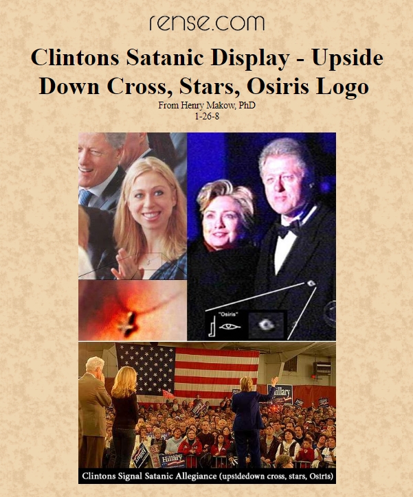 Clintons signal Satanic allegiance