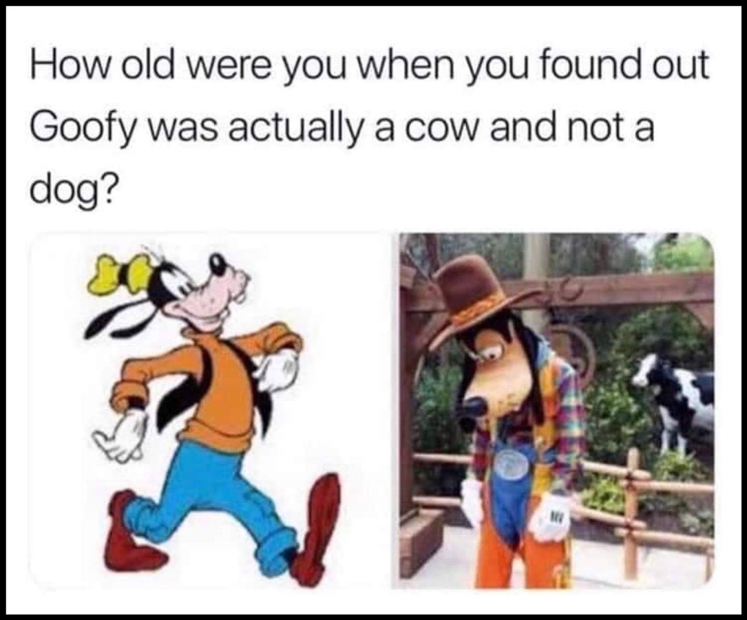 Is Disney's Goofy Character Actually a Cow? 