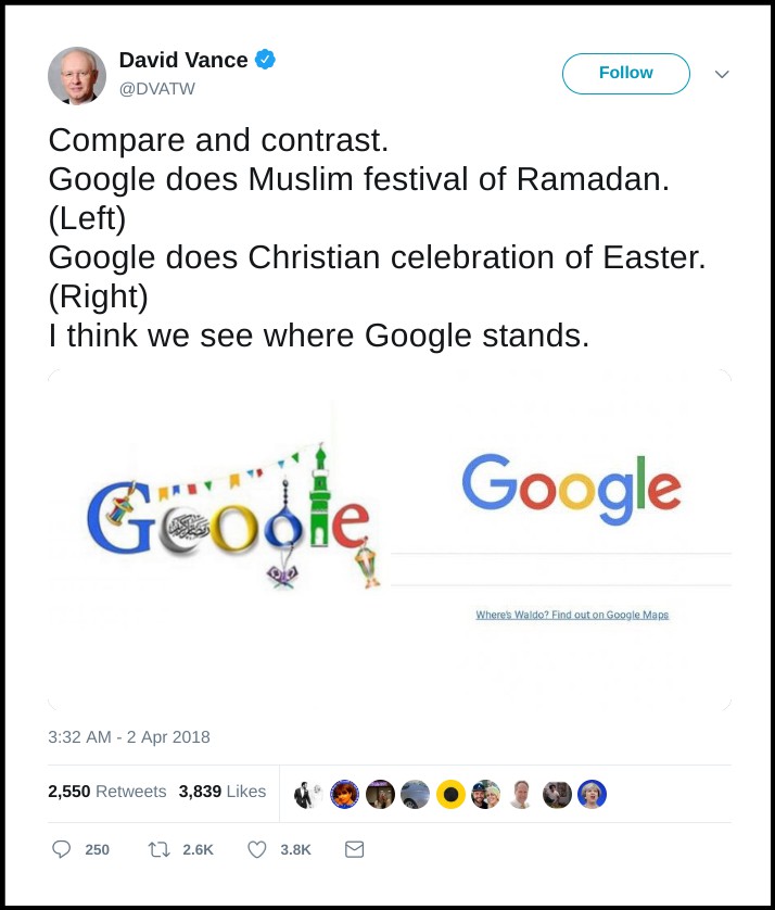 Why doesn\'t google celebrate easter