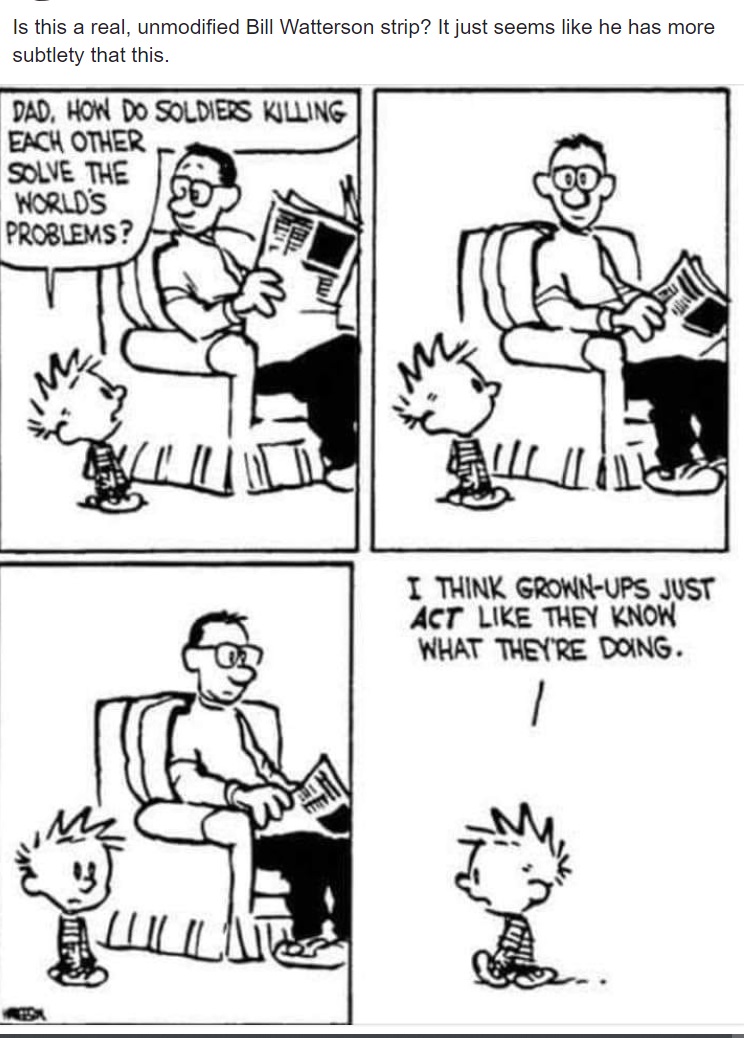 Is This a Real Calvin and Hobbes Cartoon? 
