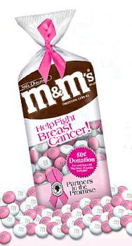 Pink and White M&Ms