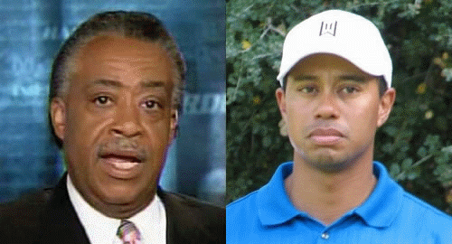 Al Sharpton and Tiger Woods