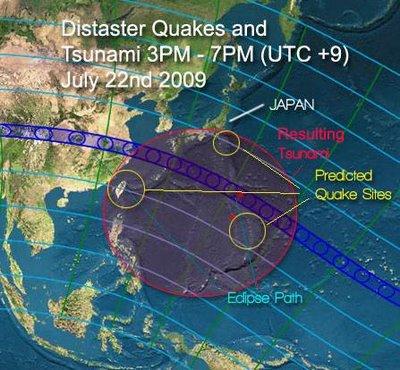 Tsunami prediction graphic