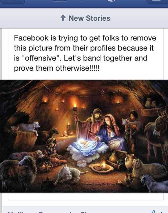 facebook is trying to ban offensive nativity scenes