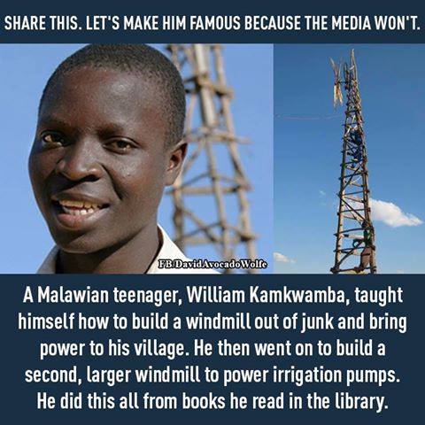 Image result for william kamkwamba meme